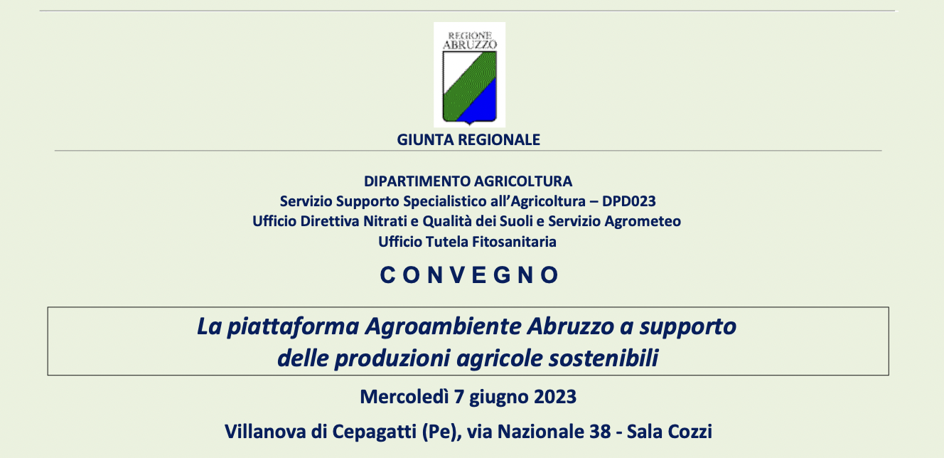 La piattaforma Agroambiente Abruzzo a supporto delle produzioni agricole sostenibili